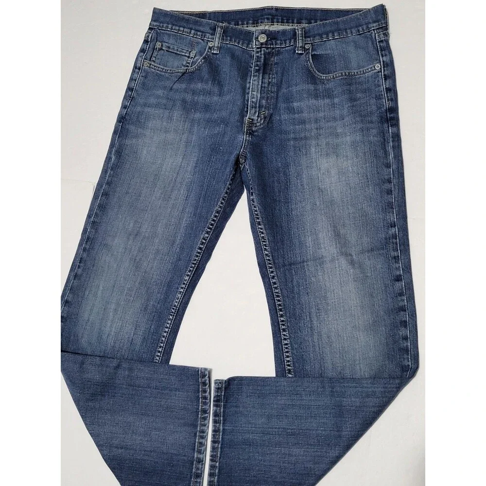 Levis Strauss Mens 559 Tag Size 36 x 30 Dark Wash Straight Leg Denim Jeans